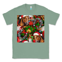 Sage christmas horse leopard Classic Tee - FaDigitalArtStudio