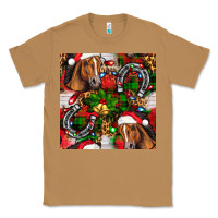 Toasted Coconut christmas horse leopard Classic Tee - FaDigitalArtStudio
