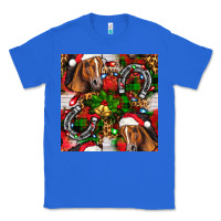 True Royal christmas horse leopard Classic Tee - FaDigitalArtStudio