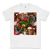 White christmas horse leopard Classic Tee - FaDigitalArtStudio