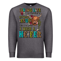 Charcoal Heather living life somewhere between jesus take the wheel Premium Sweatshirt - JahusDesignShop