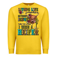Lemon living life somewhere between jesus take the wheel Premium Sweatshirt - JahusDesignShop