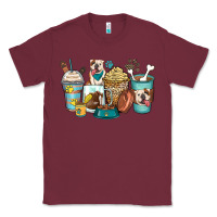 Burgundy english bulldog coffee cups Classic Tee - Zillion Design Studio