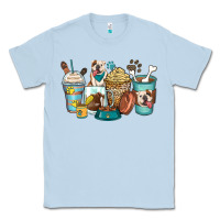 Dusty Blue english bulldog coffee cups Classic Tee - Zillion Design Studio