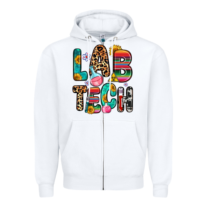 Lab Tech Zipper Hoodie by Zillion Design Studio | Teevron