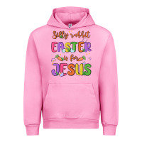 Fuchsia Pink silly rabbit easter is for jesus Urban Hoodie - MaliasSmallBusiness