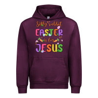 Mauve Wine silly rabbit easter is for jesus Urban Hoodie - MaliasSmallBusiness
