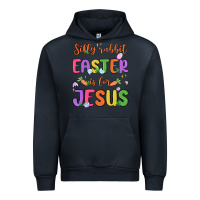Navy silly rabbit easter is for jesus Urban Hoodie - MaliasSmallBusiness