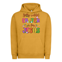 Pigment Peanut Butter silly rabbit easter is for jesus Urban Hoodie - MaliasSmallBusiness