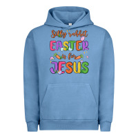 Pigment Pebble Blue silly rabbit easter is for jesus Urban Hoodie - MaliasSmallBusiness