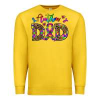 Lemon rainbow colors autism dad Premium Sweatshirt - AdoDesignShop
