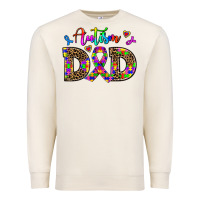 Sandshell rainbow colors autism dad Premium Sweatshirt - AdoDesignShop