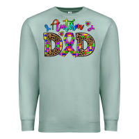 Seafoam rainbow colors autism dad Premium Sweatshirt - AdoDesignShop