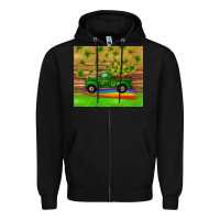 Black st patricks day truck shamrock with rainbow tumbler Zipper Hoodie - RanaPortraitStore