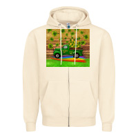 Sandshell st patricks day truck shamrock with rainbow tumbler Zipper Hoodie - RanaPortraitStore