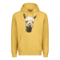 Antique Gold Alpaca Head Premium Hoodie - LillyAllenDesigns