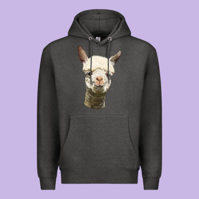 Alpaca Head Premium Hoodie Designed By Lillyallendesigns