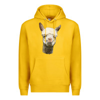 Lemon Alpaca Head Premium Hoodie - LillyAllenDesigns