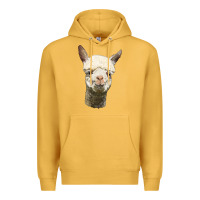 Mustard Alpaca Head Premium Hoodie - LillyAllenDesigns