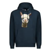 Navy Alpaca Head Premium Hoodie - LillyAllenDesigns