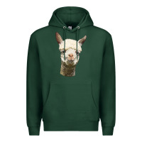 Sports Green Alpaca Head Premium Hoodie - LillyAllenDesigns