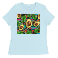 Baby Blue avacado Ladies Tee - BarkalooDesign
