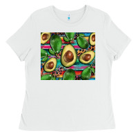White avacado Ladies Tee - BarkalooDesign