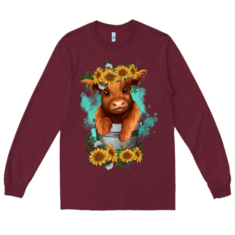 Baby Cow In A Bucket Long Sleeve Tee by RanaPortraitStore | Teevron