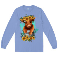 Colony Blue baby cow in a bucket Long Sleeve Tee - RanaPortraitStore