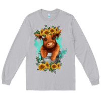 Moon Dust baby cow in a bucket Long Sleeve Tee - RanaPortraitStore