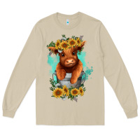 Mushroom baby cow in a bucket Long Sleeve Tee - RanaPortraitStore