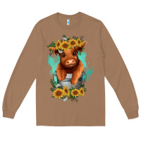 Toasted Coconut baby cow in a bucket Long Sleeve Tee - RanaPortraitStore