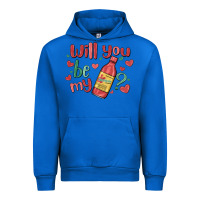 Cobalt will you be my Urban Hoodie - MaliasSmallBusiness