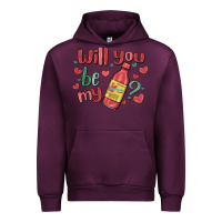 Mauve Wine will you be my Urban Hoodie - MaliasSmallBusiness