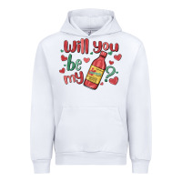 White will you be my Urban Hoodie - MaliasSmallBusiness