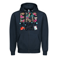 Navy ekg tech Zipper Hoodie - Zillion Design Studio