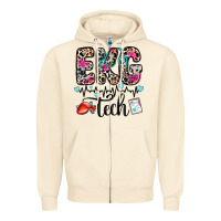 Sandshell ekg tech Zipper Hoodie - Zillion Design Studio