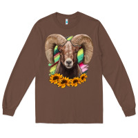 Chestnut bighorn sheep Long Sleeve Tee - RanaPortraitStore