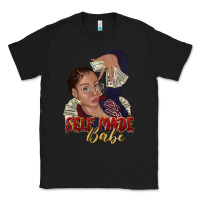 Black self made babe afro black woman Classic Tee - texasbilliewilder
