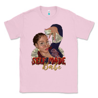 Bubblegum Pink self made babe afro black woman Classic Tee - texasbilliewilder