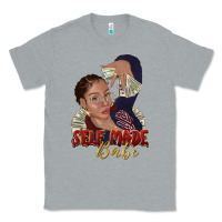 Heather Grey self made babe afro black woman Classic Tee - texasbilliewilder
