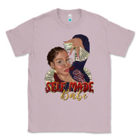 Lilac self made babe afro black woman Classic Tee - texasbilliewilder