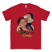 Red self made babe afro black woman Classic Tee - texasbilliewilder
