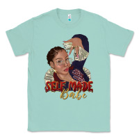 Seafoam self made babe afro black woman Classic Tee - texasbilliewilder