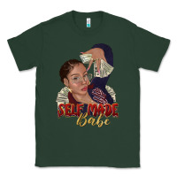 Sports Green self made babe afro black woman Classic Tee - texasbilliewilder