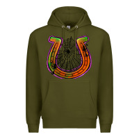 Army Green halloween  horseshoe Premium Hoodie - Jasminsmagicworld
