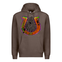Coffee halloween  horseshoe Premium Hoodie - Jasminsmagicworld