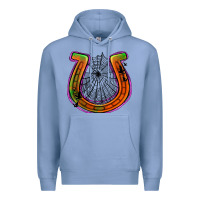 Colony Blue halloween  horseshoe Premium Hoodie - Jasminsmagicworld