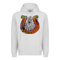 Dove Grey halloween  horseshoe Premium Hoodie - Jasminsmagicworld