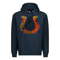 Navy halloween  horseshoe Premium Hoodie - Jasminsmagicworld